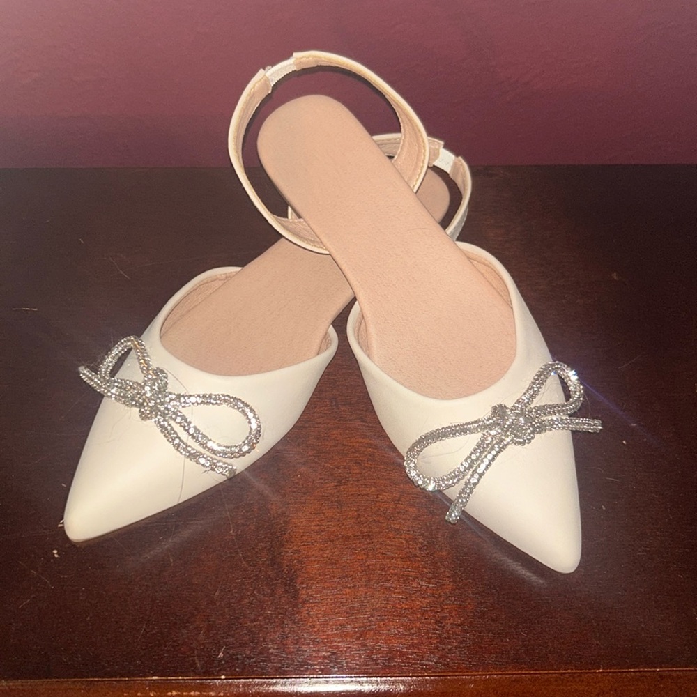 Bow Slingback Flats
